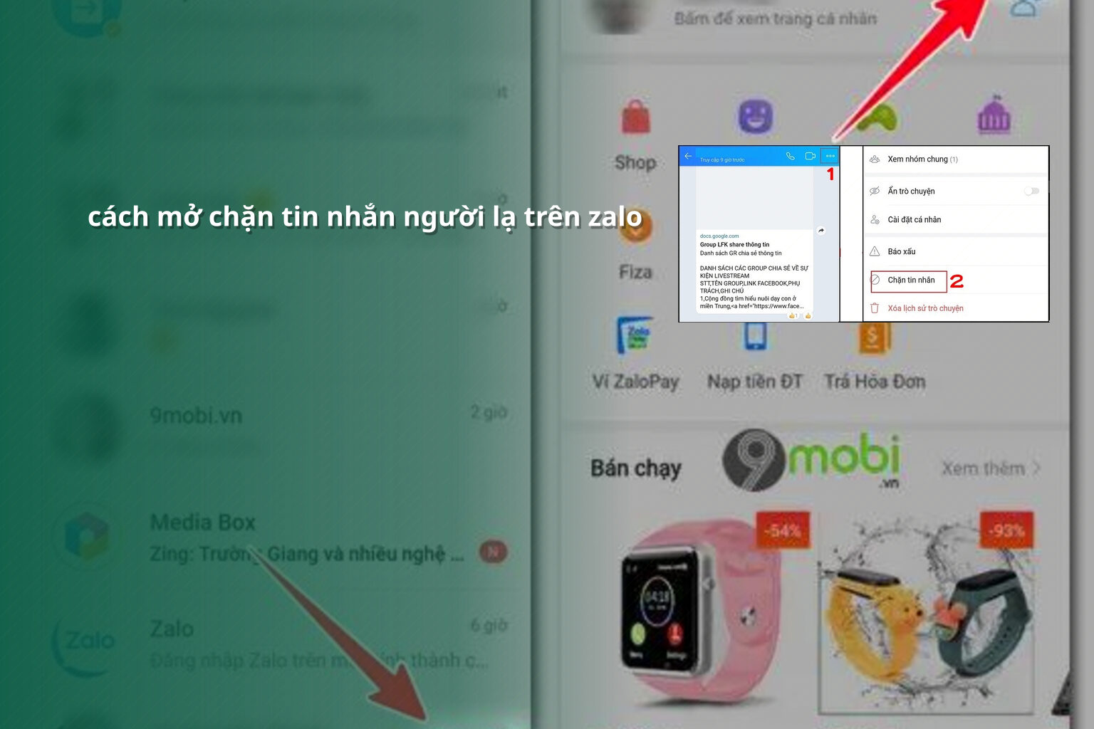 cách mở chặn tin nhắn người lạ trên zalo - community