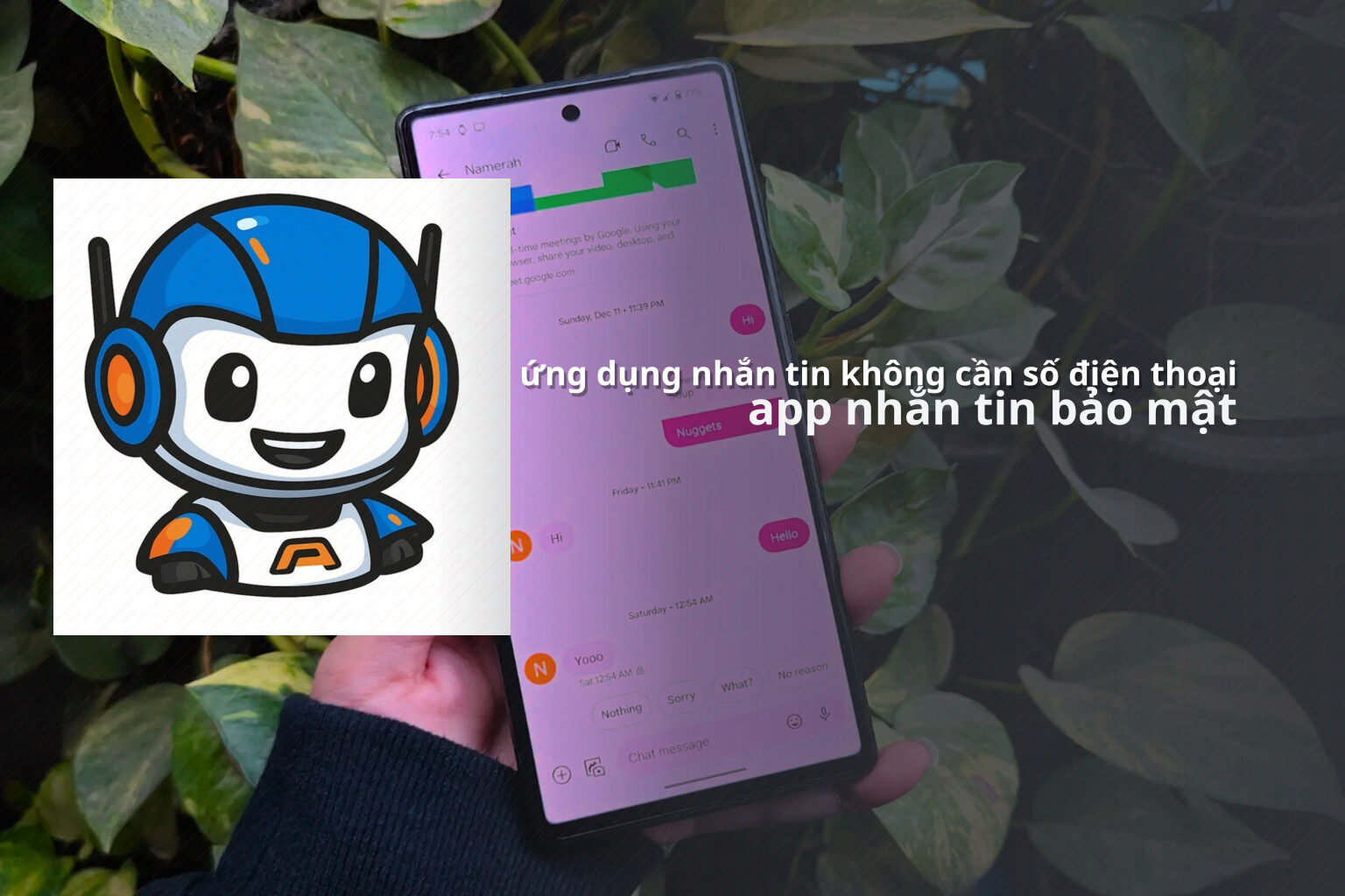 ứng dụng nhắn tin không cần số điện thoại app nhắn tin bảo mật