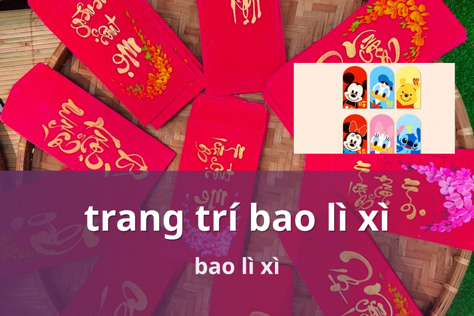 trang trí bao lì xì bao lì xì