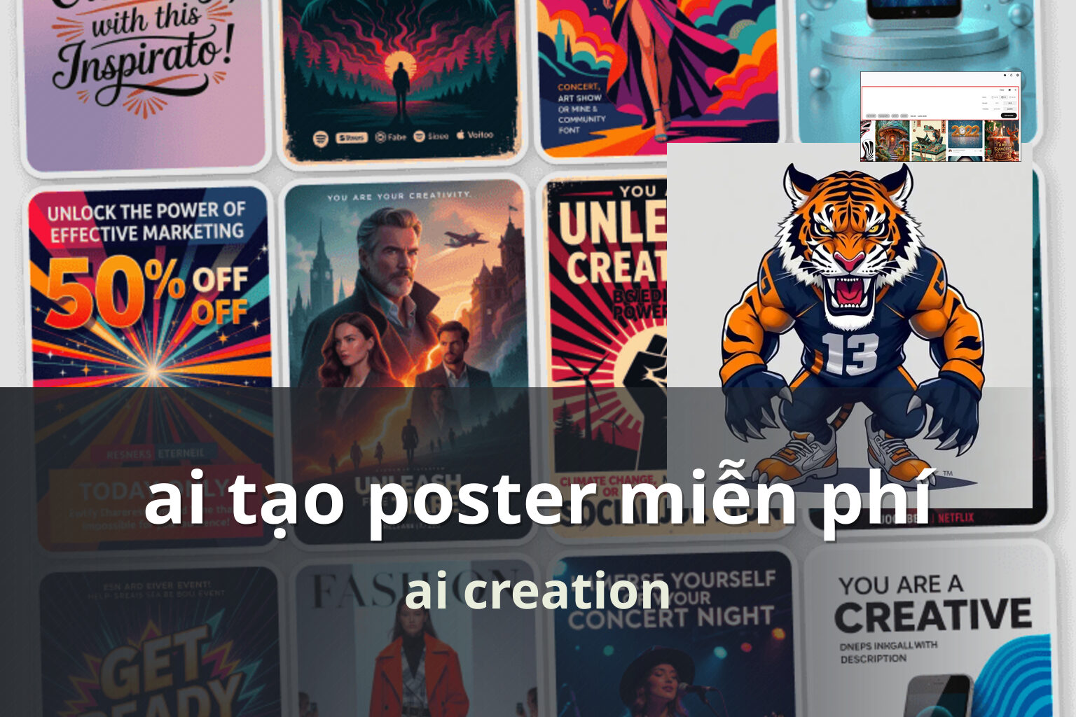 ai tạo poster miễn phí ai creation