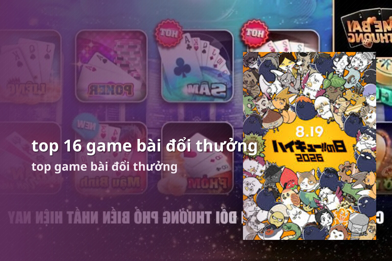 top 16 game bài đổi thưởng top game bài đổi thưởng