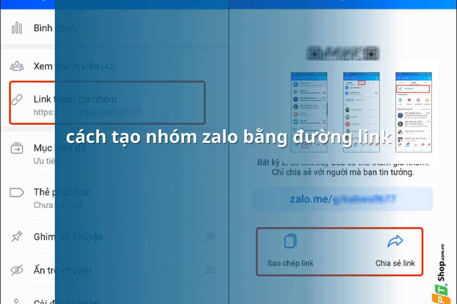cách tạo nhóm zalo bằng đường link - community