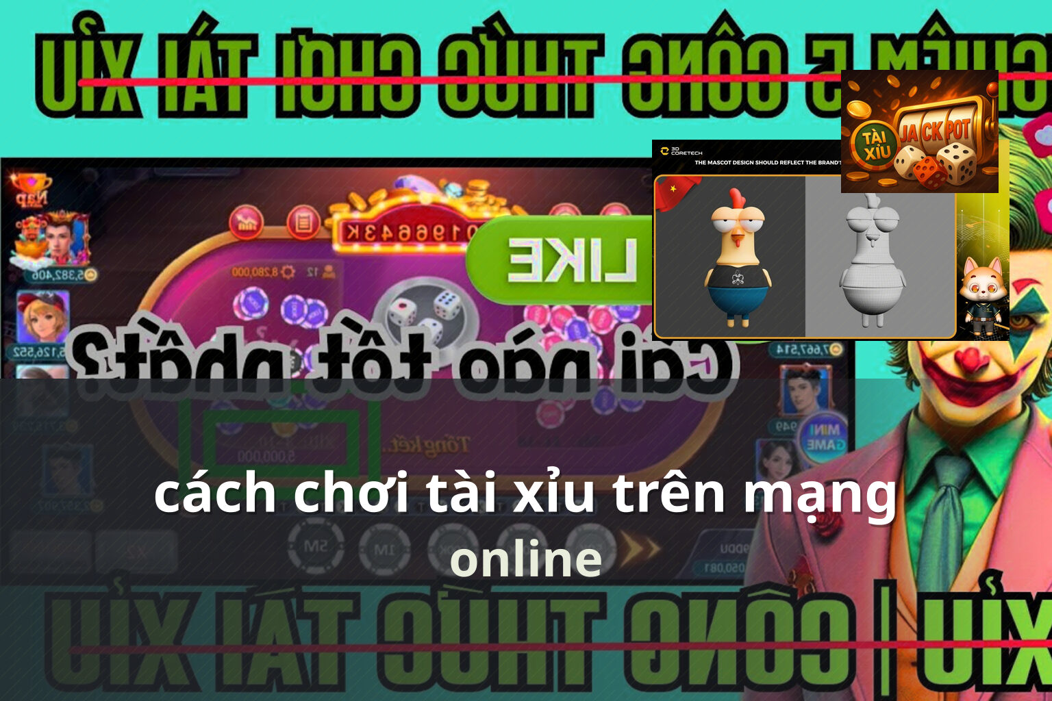 cách chơi tài xỉu trên mạng - Trò chơi xúc xắc tài xỉu
