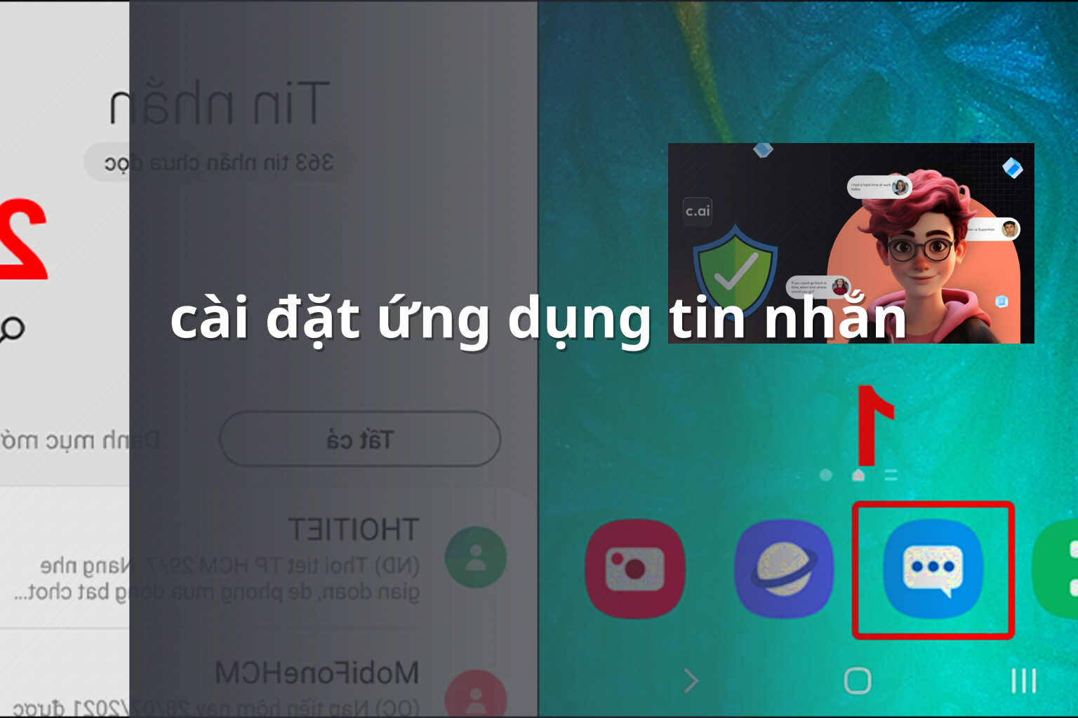 cài đặt ứng dụng tin nhắn - community