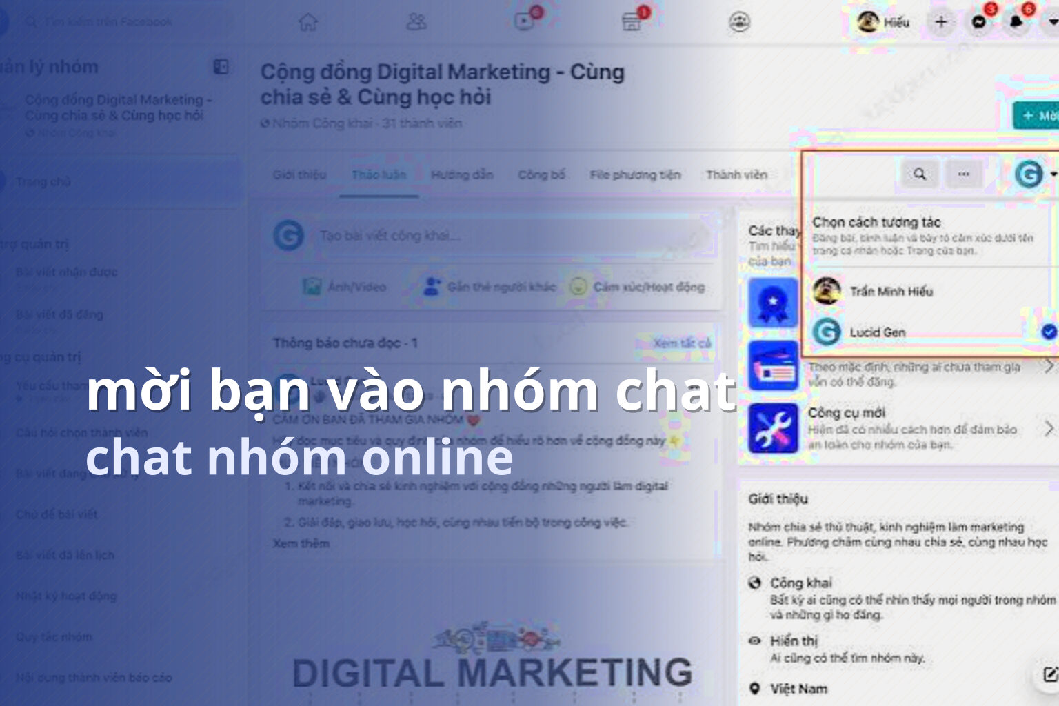 mời bạn vào nhóm chat chat nhóm online