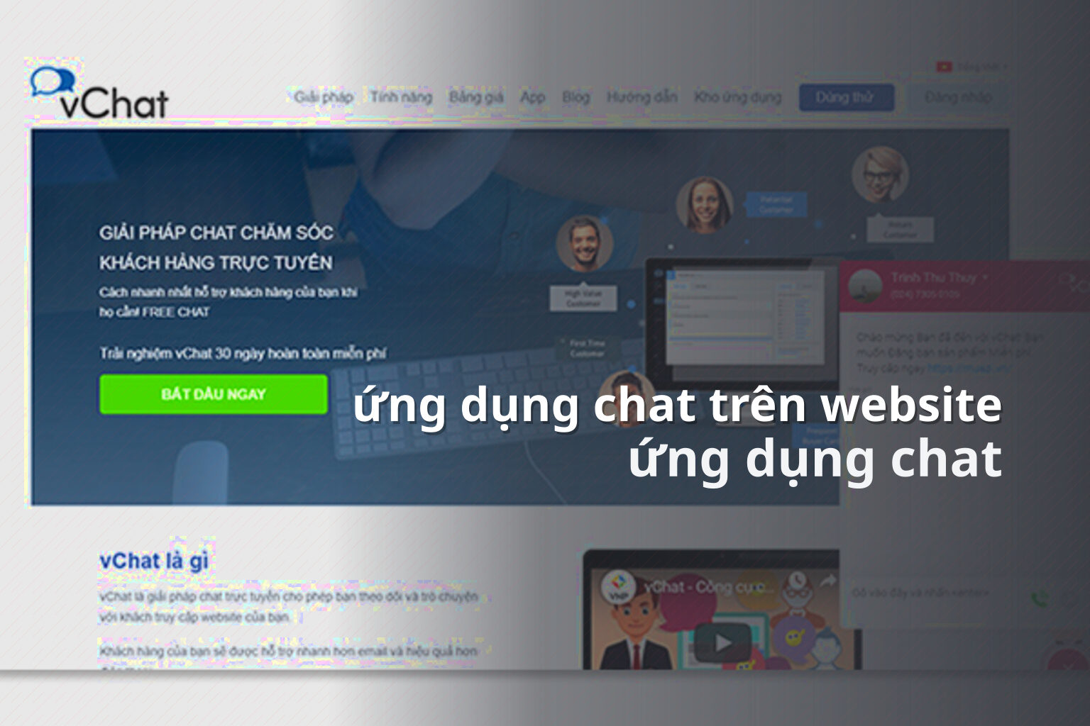ứng dụng chat trên website ứng dụng chat
