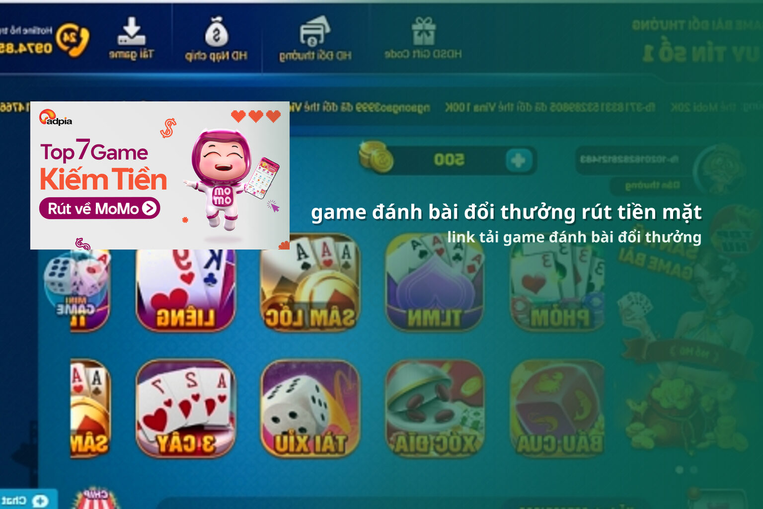 game đánh bài đổi thưởng rút tiền mặt link tải game đánh bài đổi thưởng