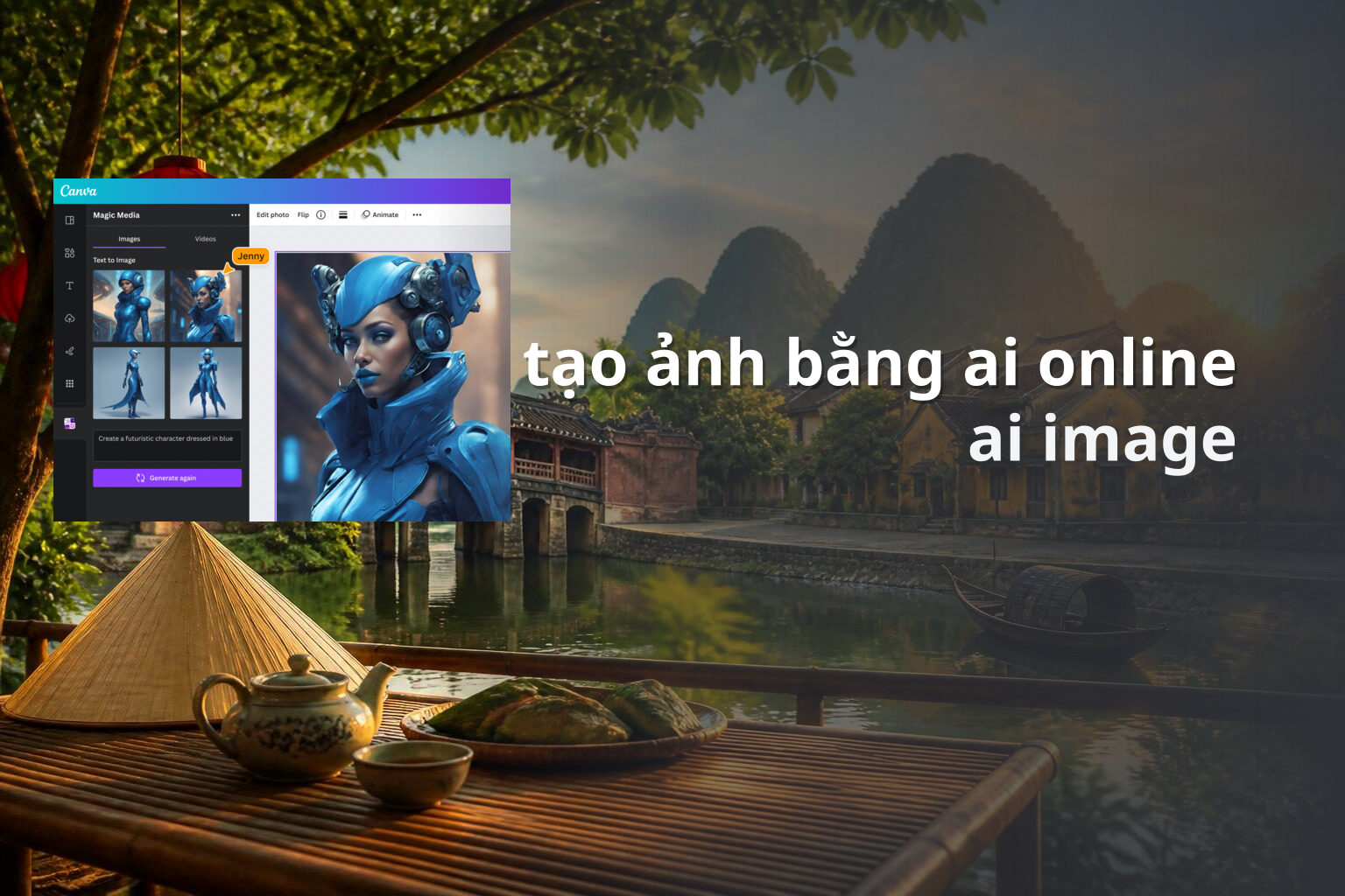 tạo ảnh bằng ai online ai image