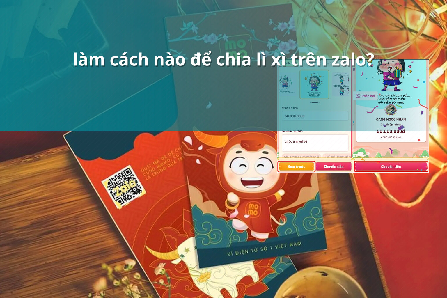 làm cách nào để chia lì xì trên zalo? - red_packet