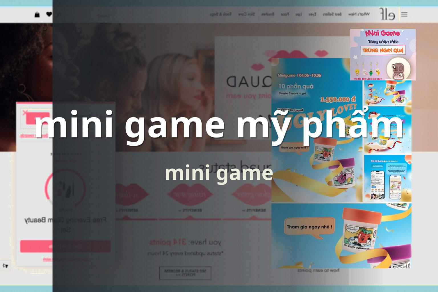 mini game mỹ phẩm mini game