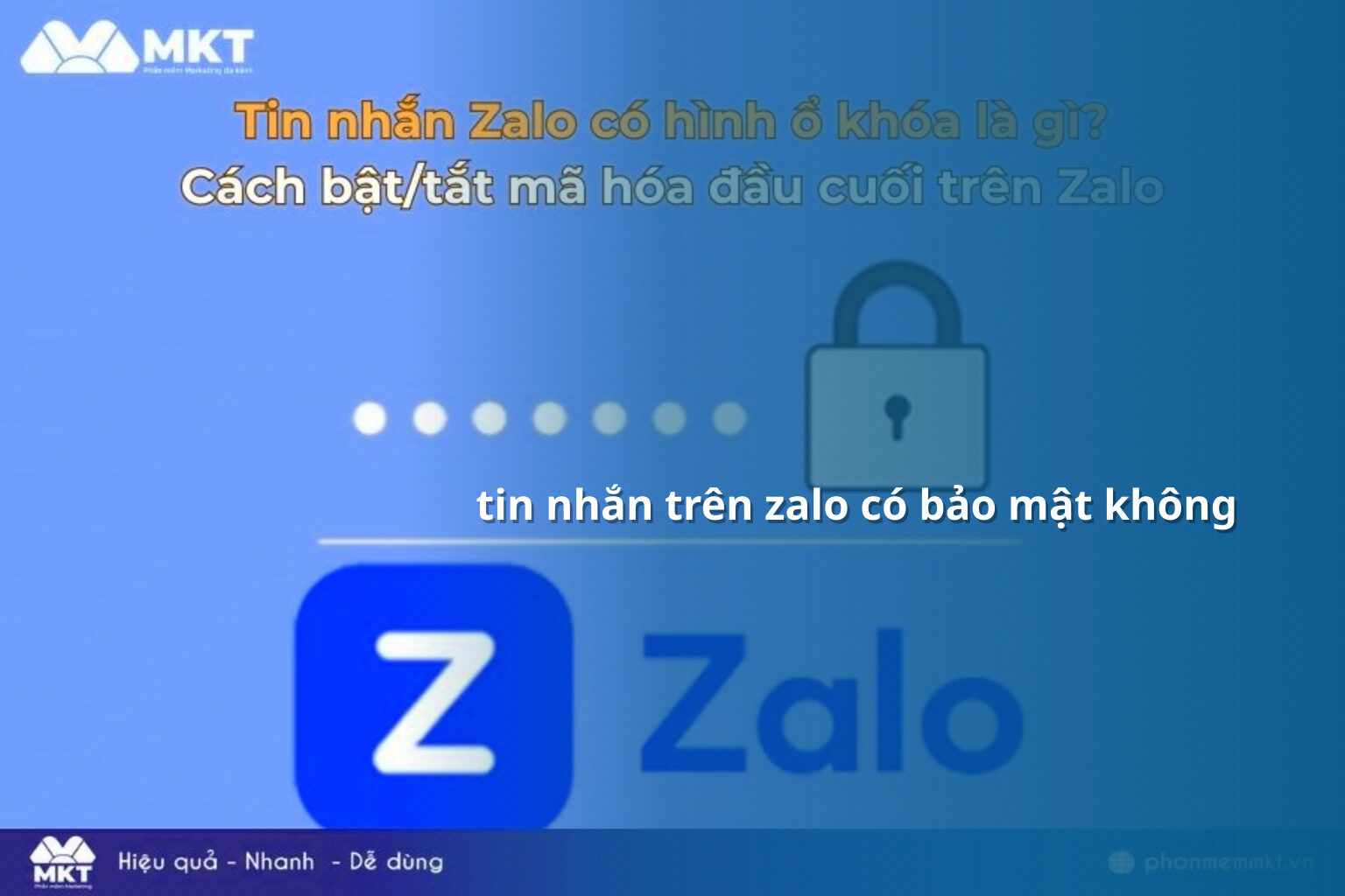 tin nhắn trên zalo có bảo mật không - community