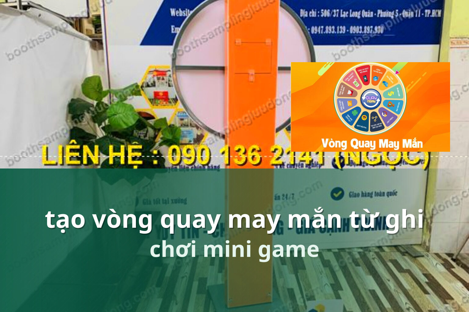 tạo vòng quay may mắn từ ghi chơi mini game