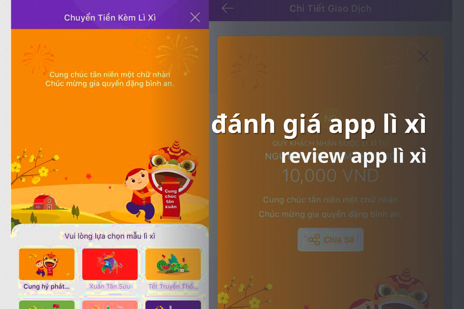 đánh giá app lì xì - red_packet