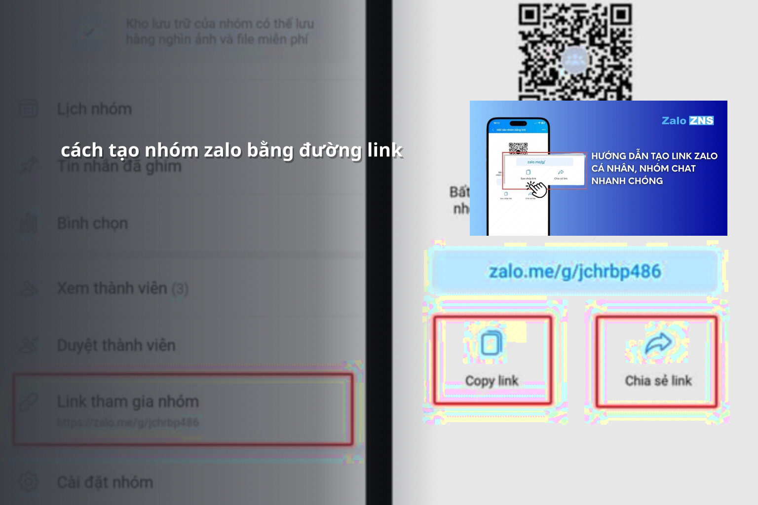 cách tạo nhóm zalo bằng đường link - community