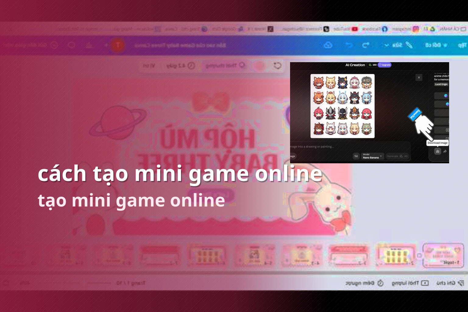 cách tạo mini game online tạo mini game online