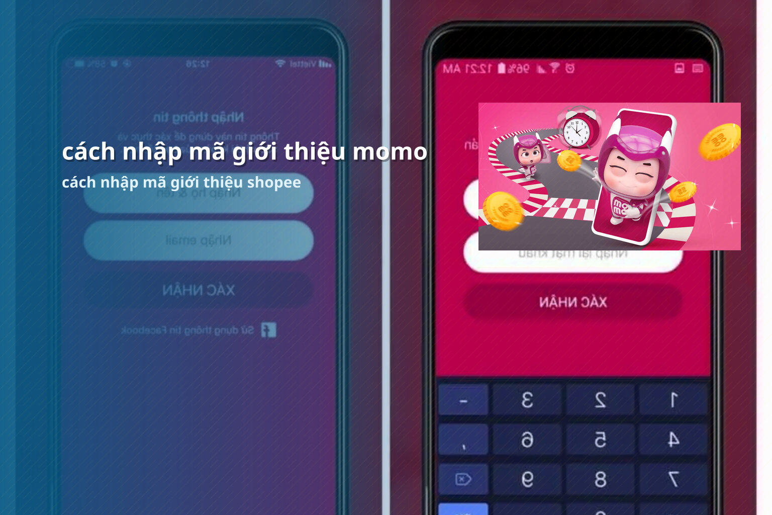 cách nhập mã giới thiệu momo - referral