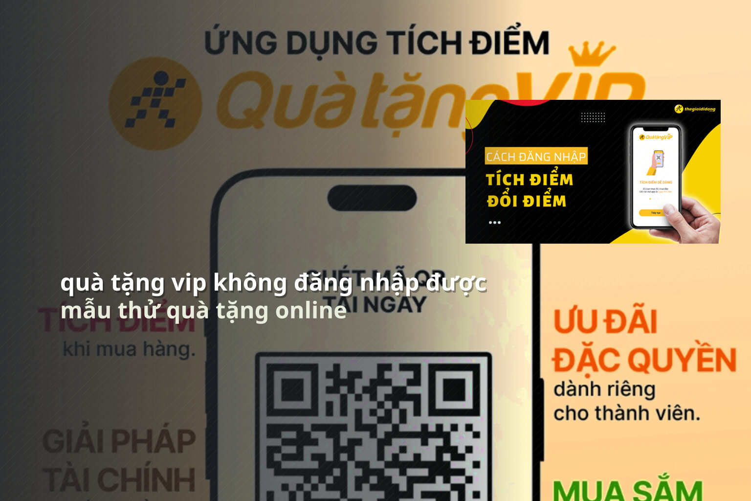 quà tặng vip không đăng nhập được - promotion