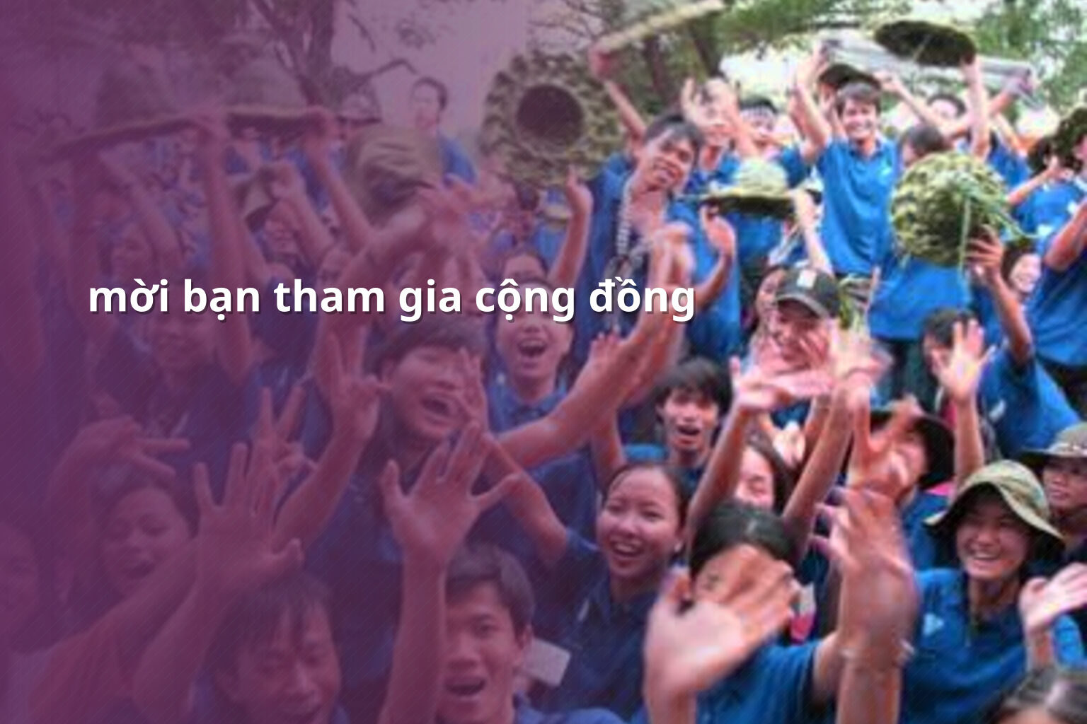 mời bạn tham gia cộng đồng - community