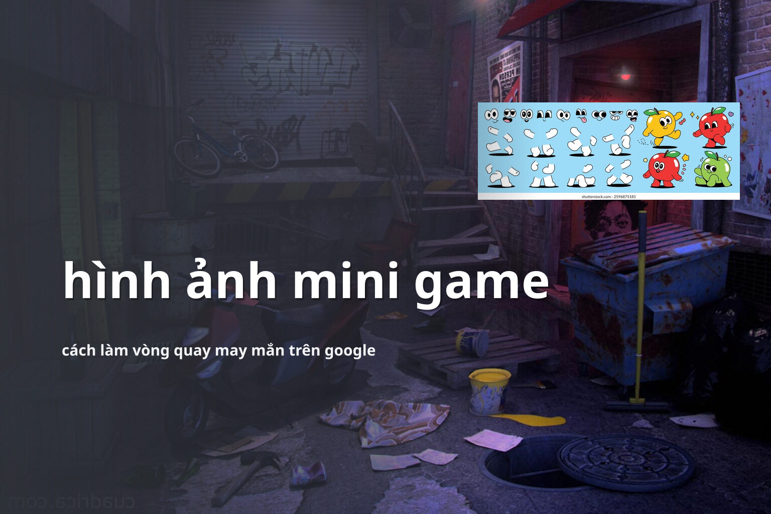 hình ảnh mini game cách làm vòng quay may mắn trên google