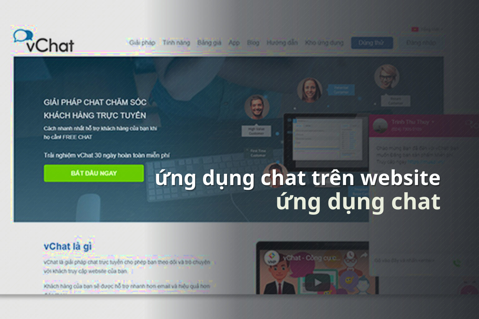 ứng dụng chat trên website ứng dụng chat