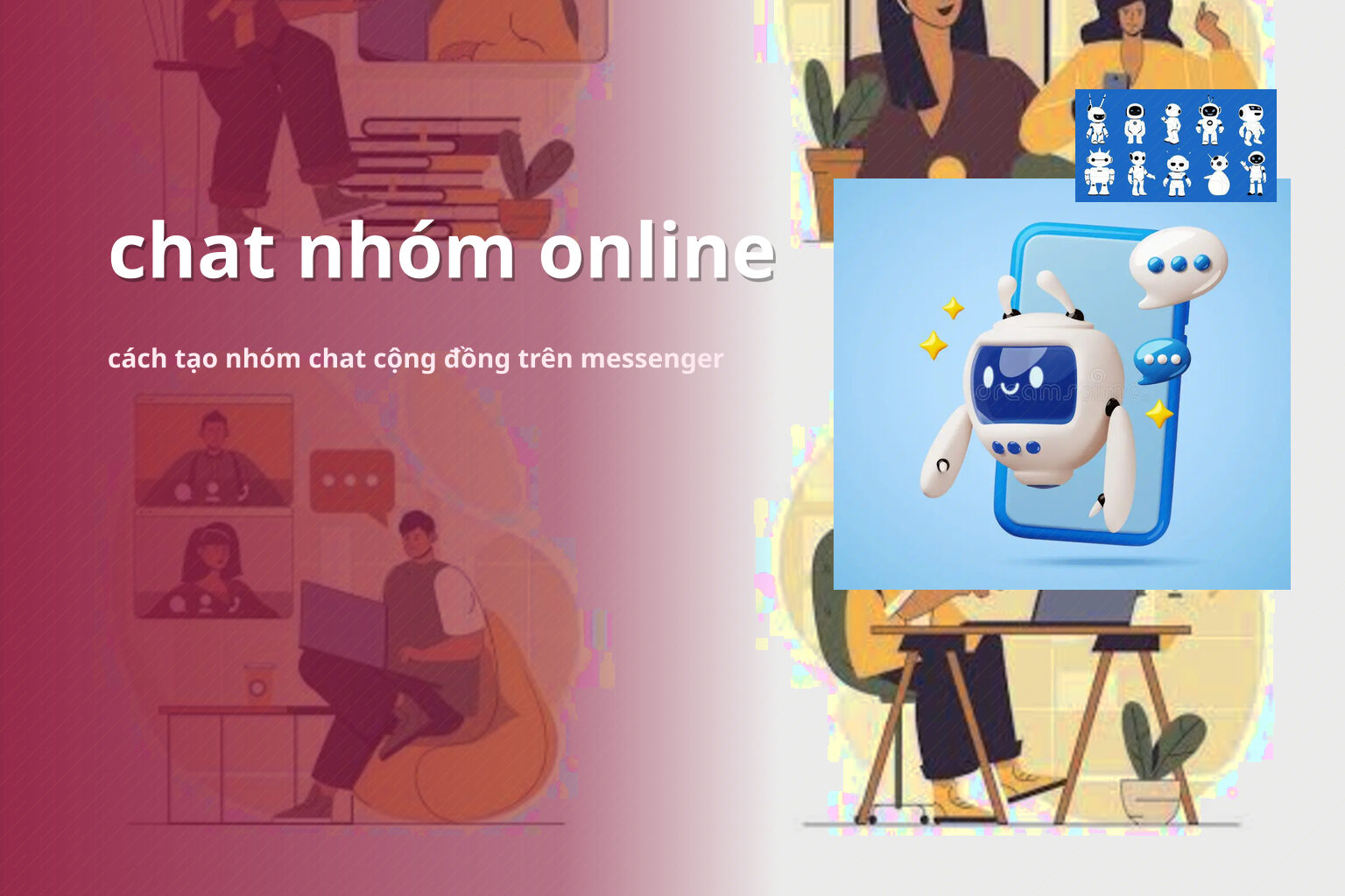 chat nhóm online cách tạo nhóm chat cộng đồng trên messenger