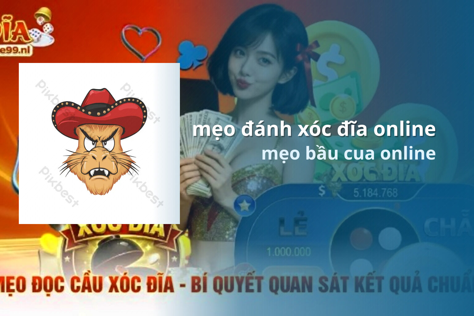 mẹo đánh xóc đĩa online mẹo bầu cua online