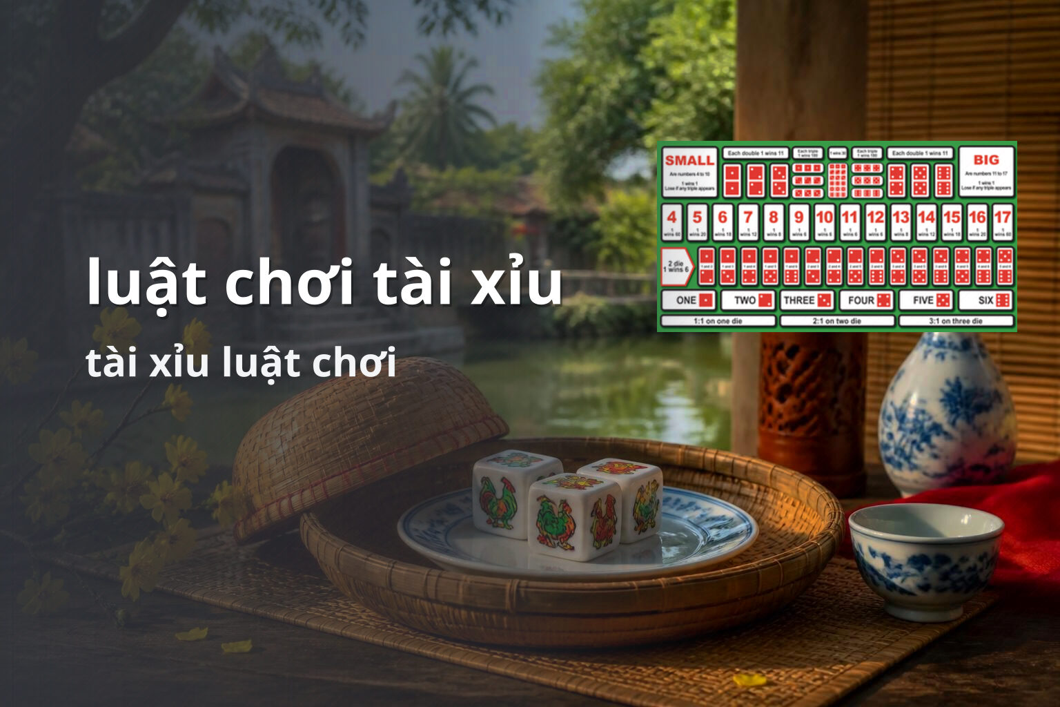 luật chơi tài xỉu tài xỉu luật chơi