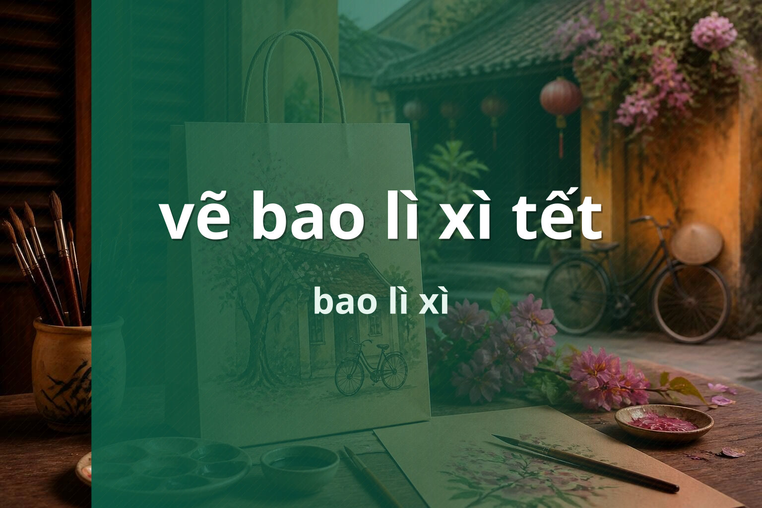 vẽ bao lì xì tết bao lì xì
