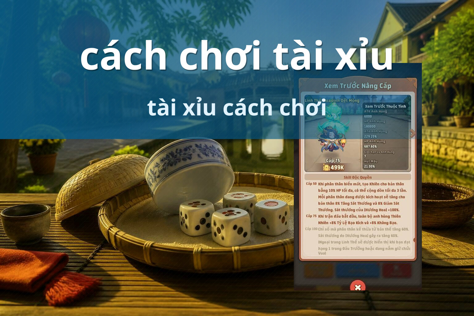 cách chơi tài xỉu - Trò chơi xúc xắc tài xỉu