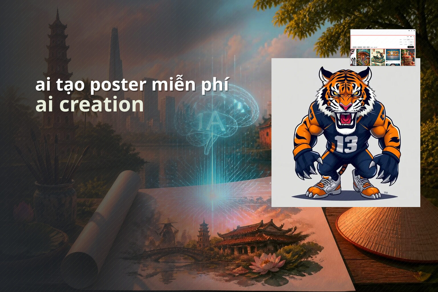 ai tạo poster miễn phí - Tạo ảnh và poster bằng AI