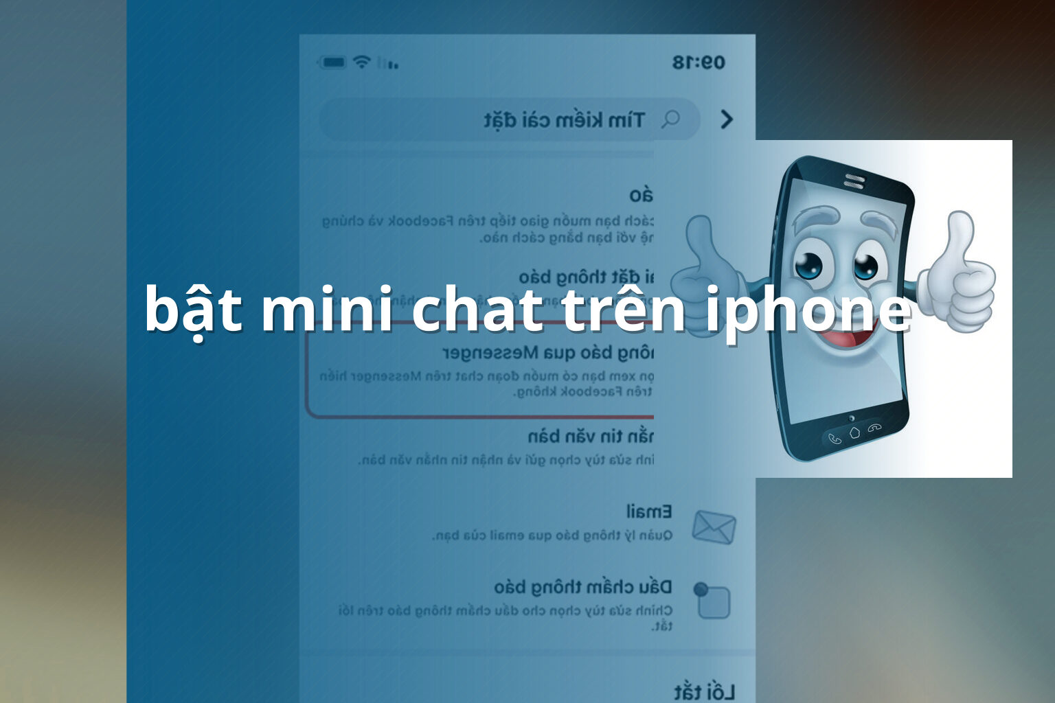 bật mini chat trên iphone - community