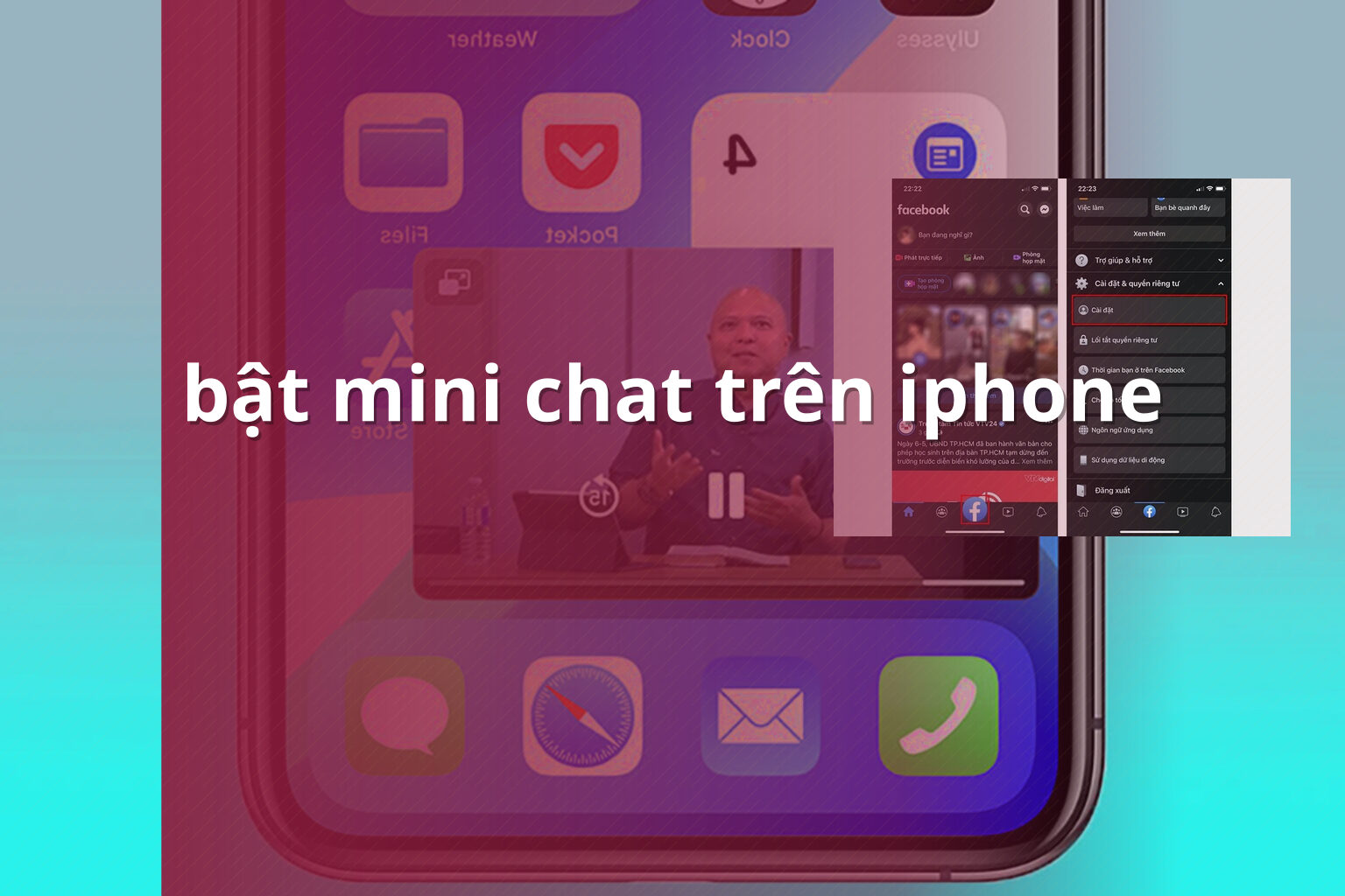 bật mini chat trên iphone - community