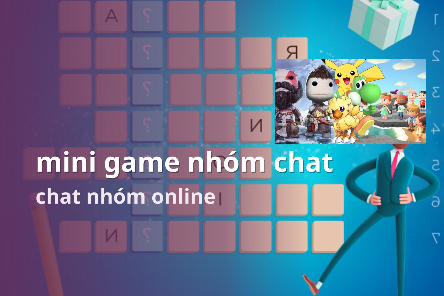 mini game nhóm chat chat nhóm online