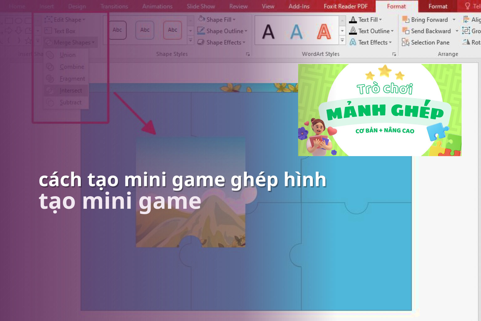 cách tạo mini game ghép hình tạo mini game