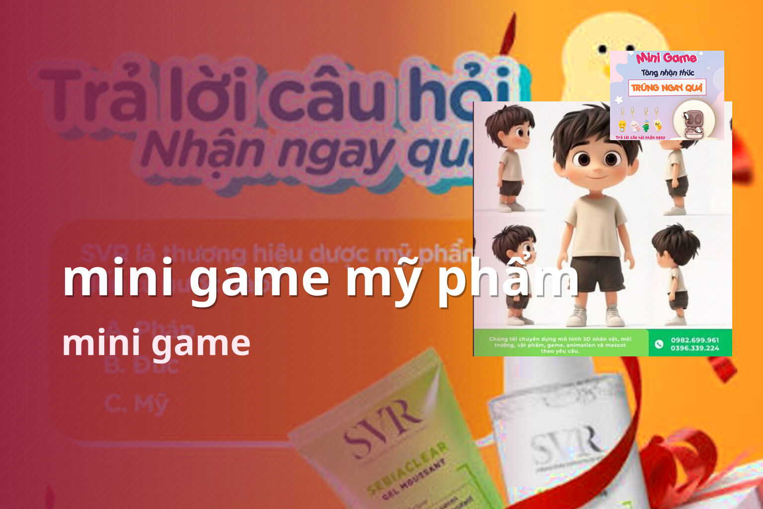 mini game mỹ phẩm mini game