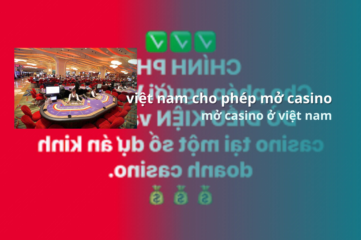 việt nam cho phép mở casino mở casino ở việt nam