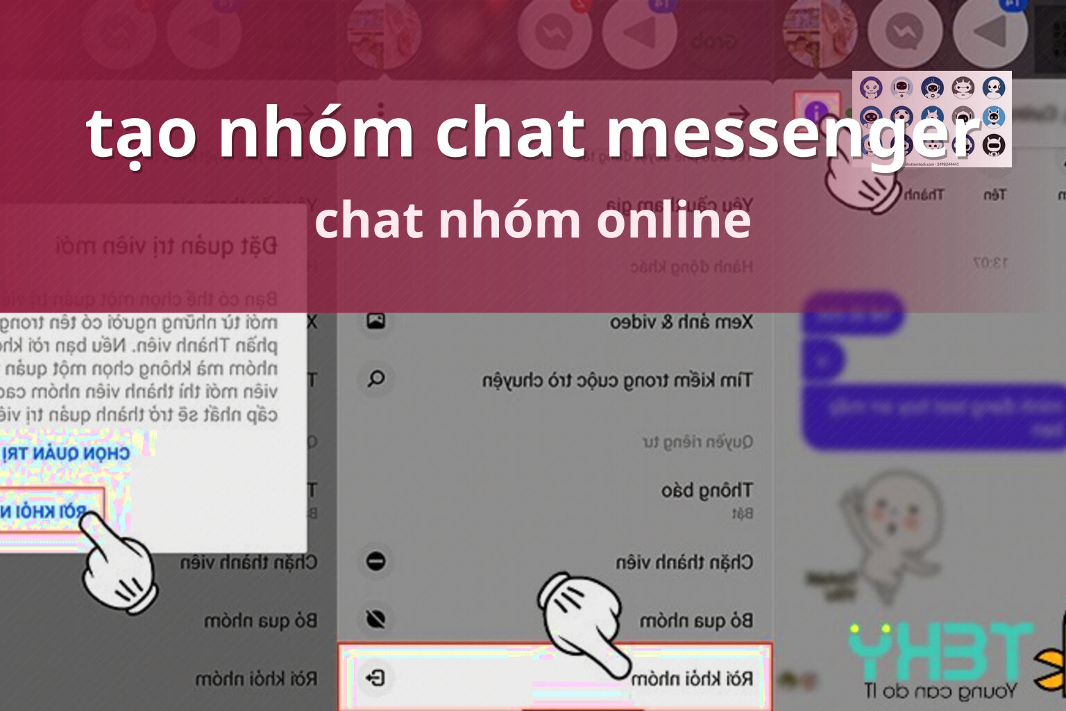 tạo nhóm chat messenger chat nhóm online