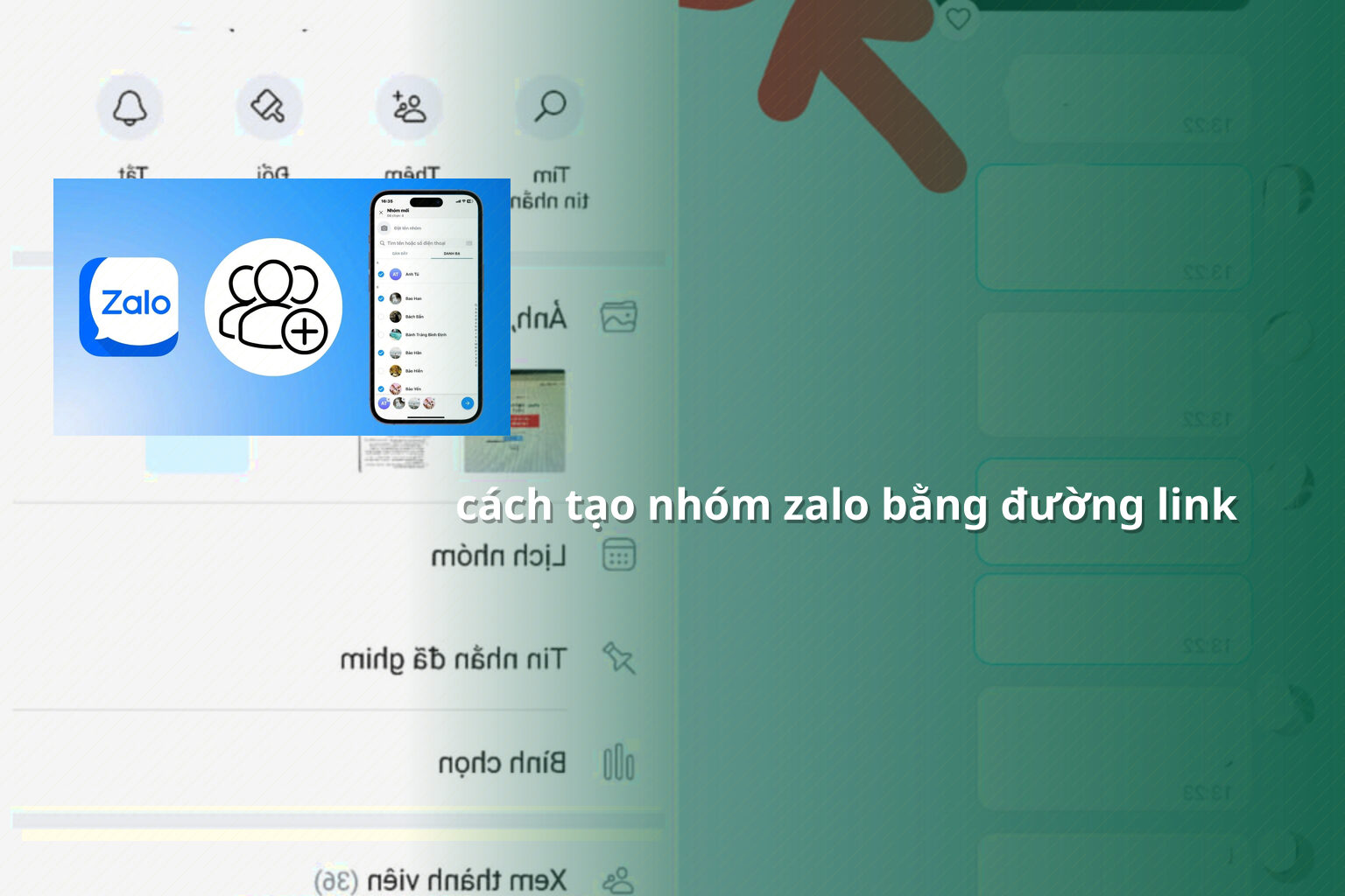 cách tạo nhóm zalo bằng đường link - community