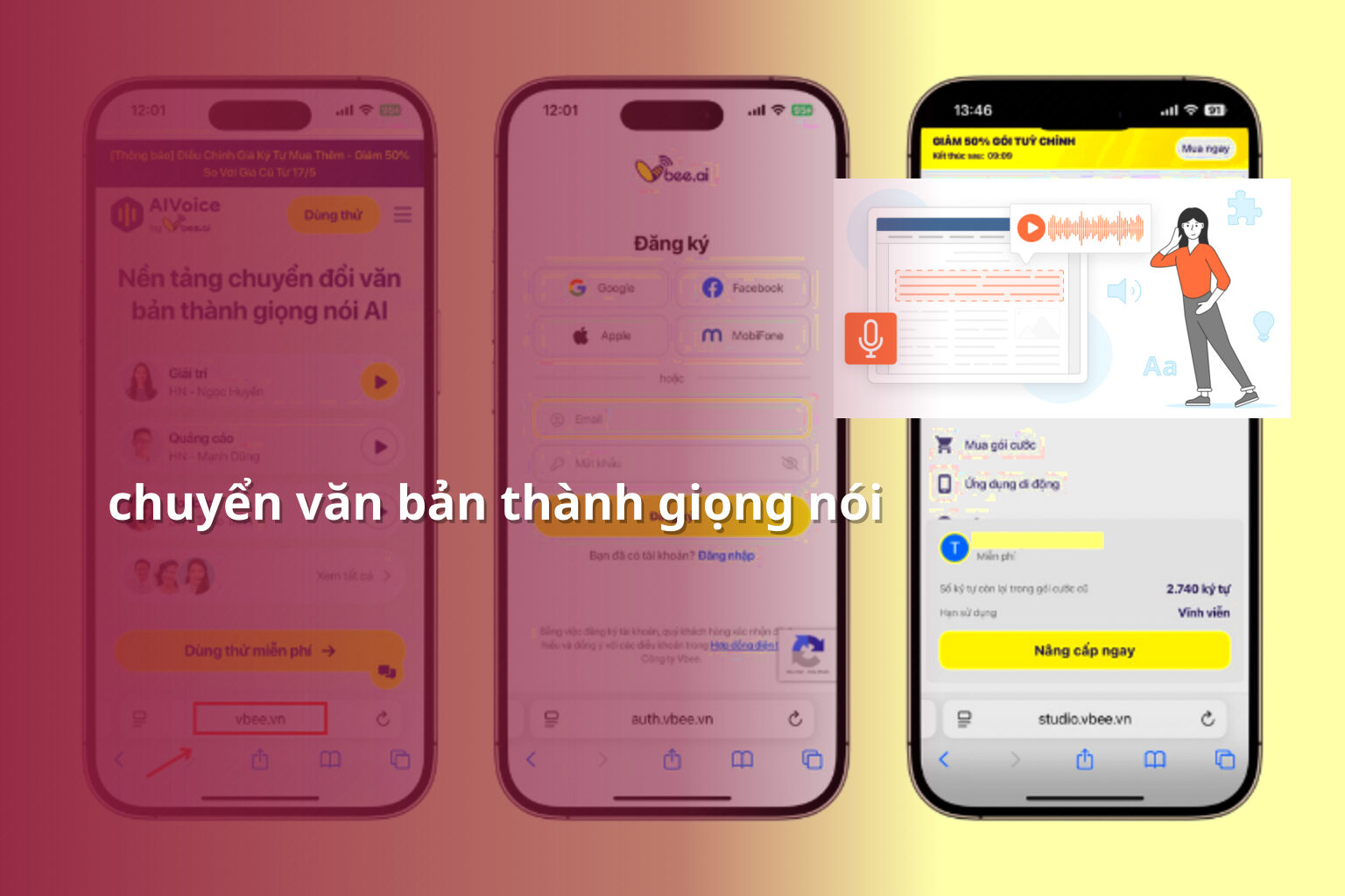 chuyển văn bản thành giọng nói - Tạo giọng nói tiếng Việt bằng AI
